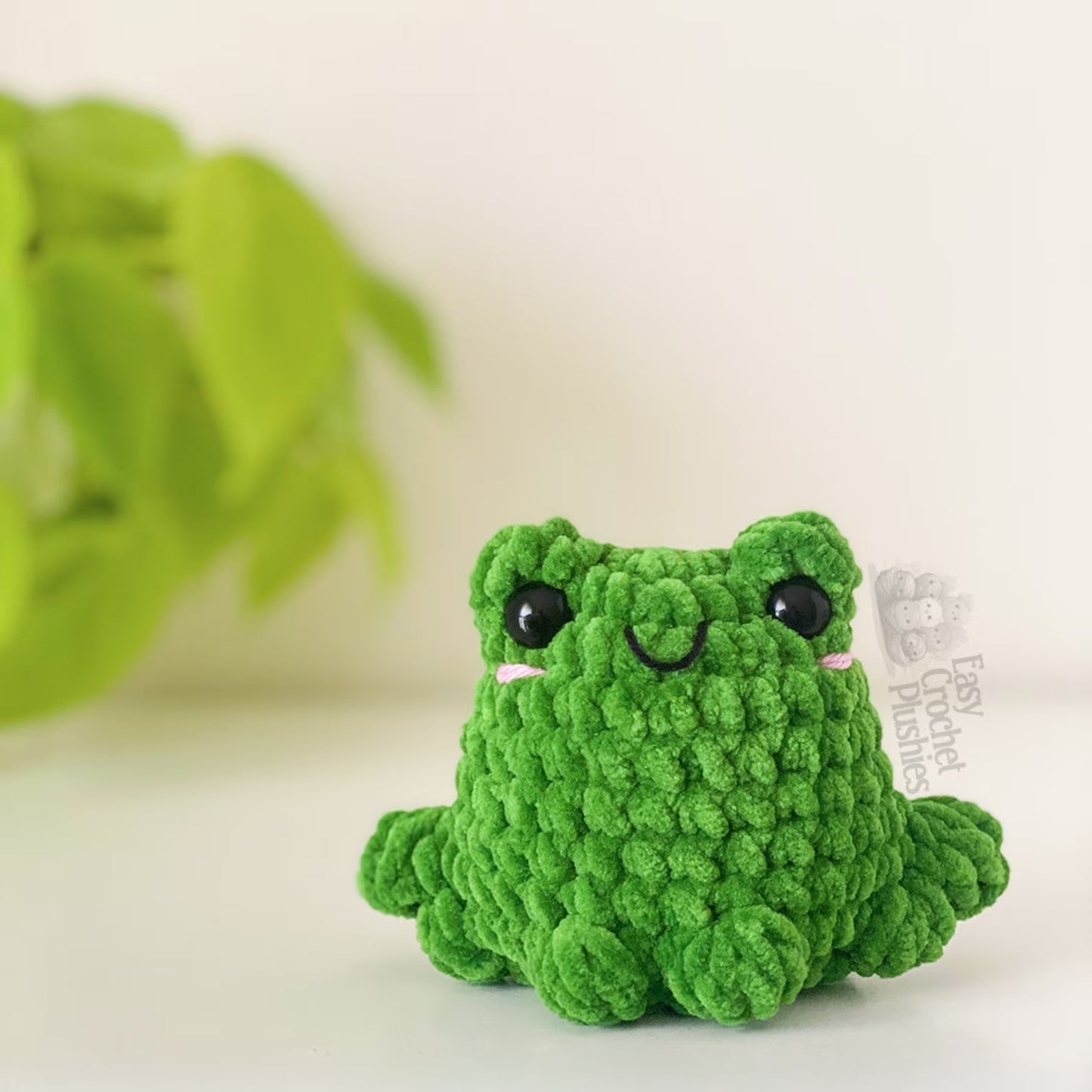 No Sew Frog Crochet Pattern - PDF