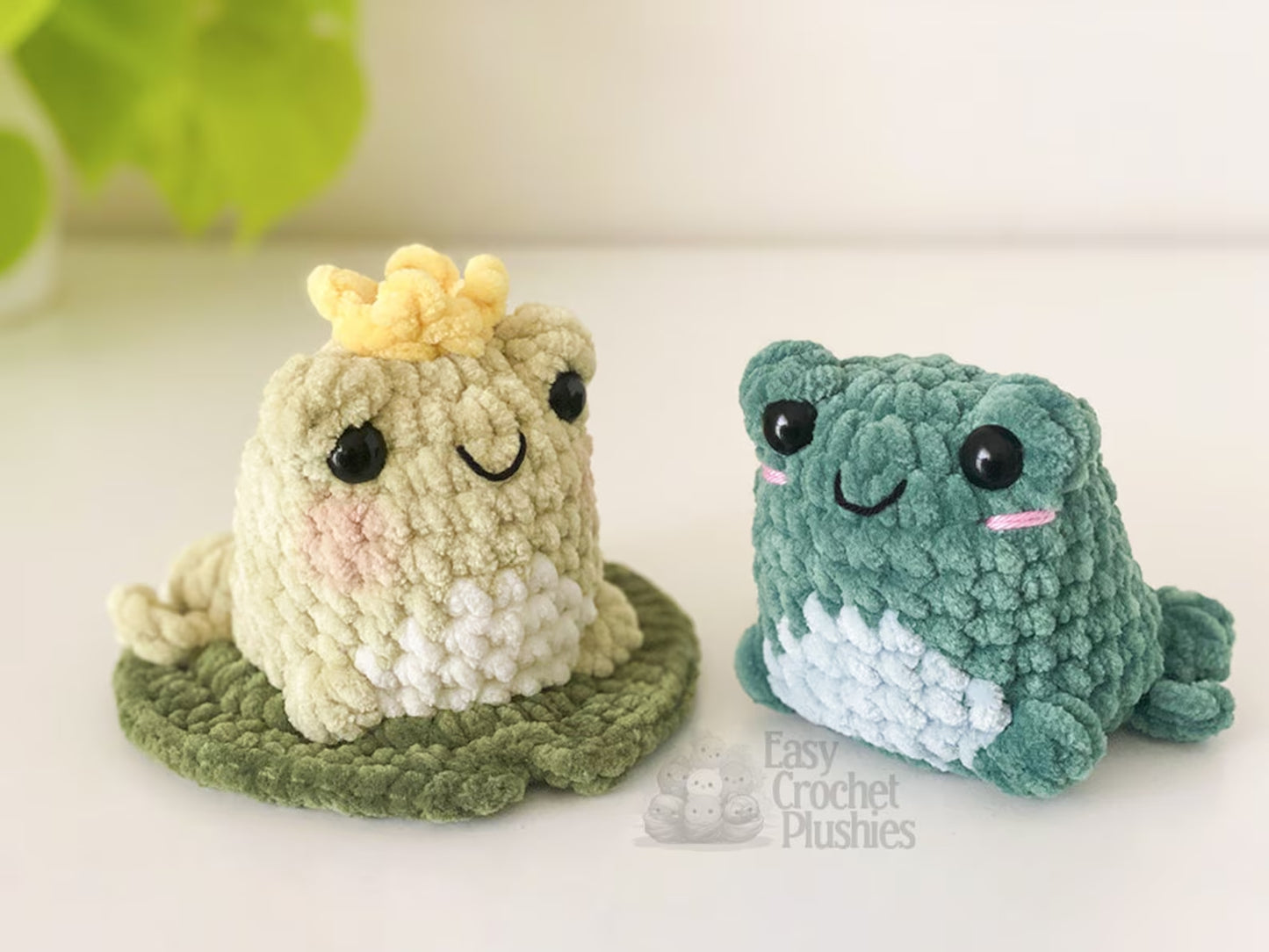 No Sew Frog Crochet Pattern - PDF
